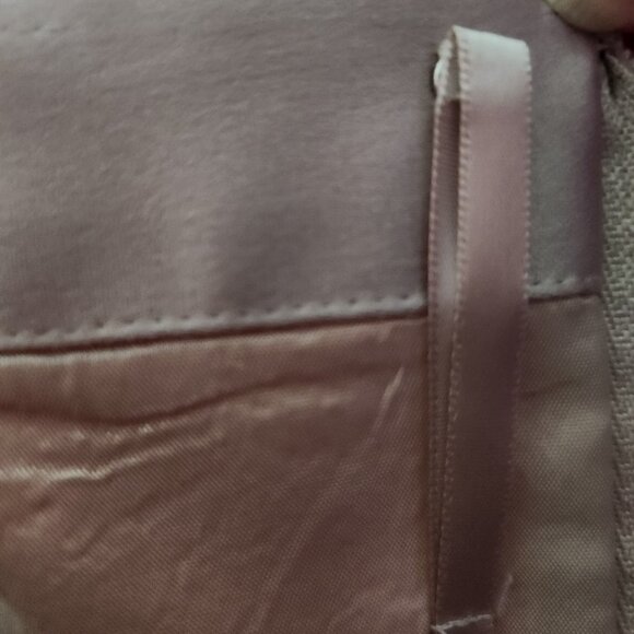 Ladies BCBGMaxAzria Champagne Satin Strapless Dress Size 12 - Picture 11 of 11